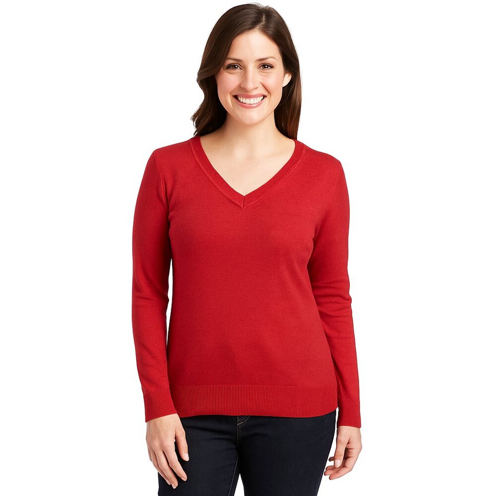 Small red New York and Company sweater